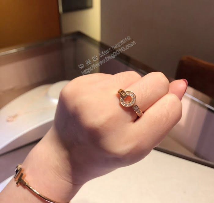 Bvlgari飾品 寶格麗經典款圓盤戒指 s925純銀材質  zgbq3266